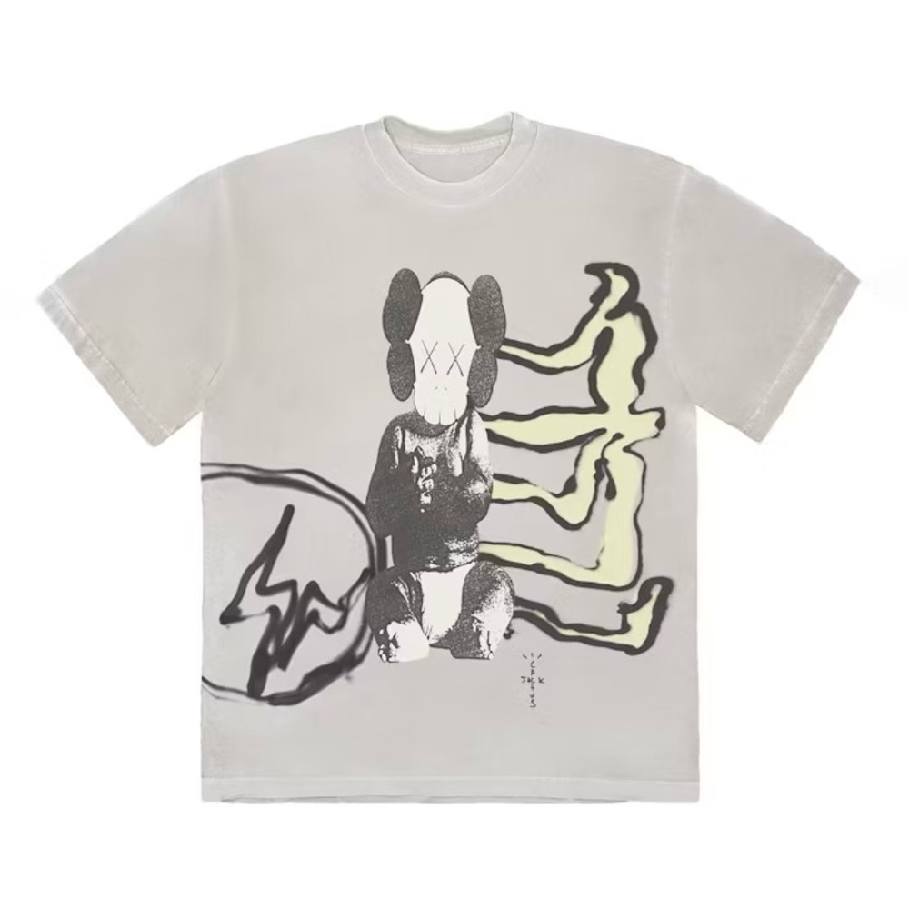 Travis Scott Cactus Jack + Kaws t shirt